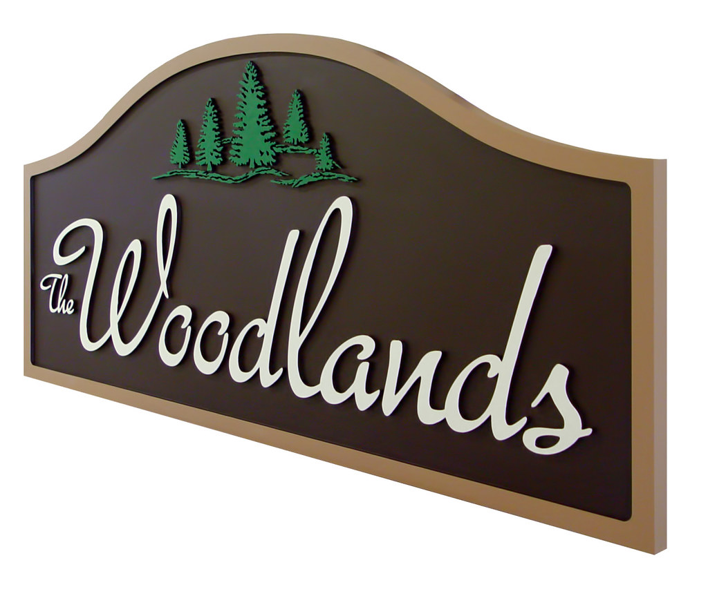 Subdivision Signs for Woodlands Custom Wooden Outdoor Sign… Flickr