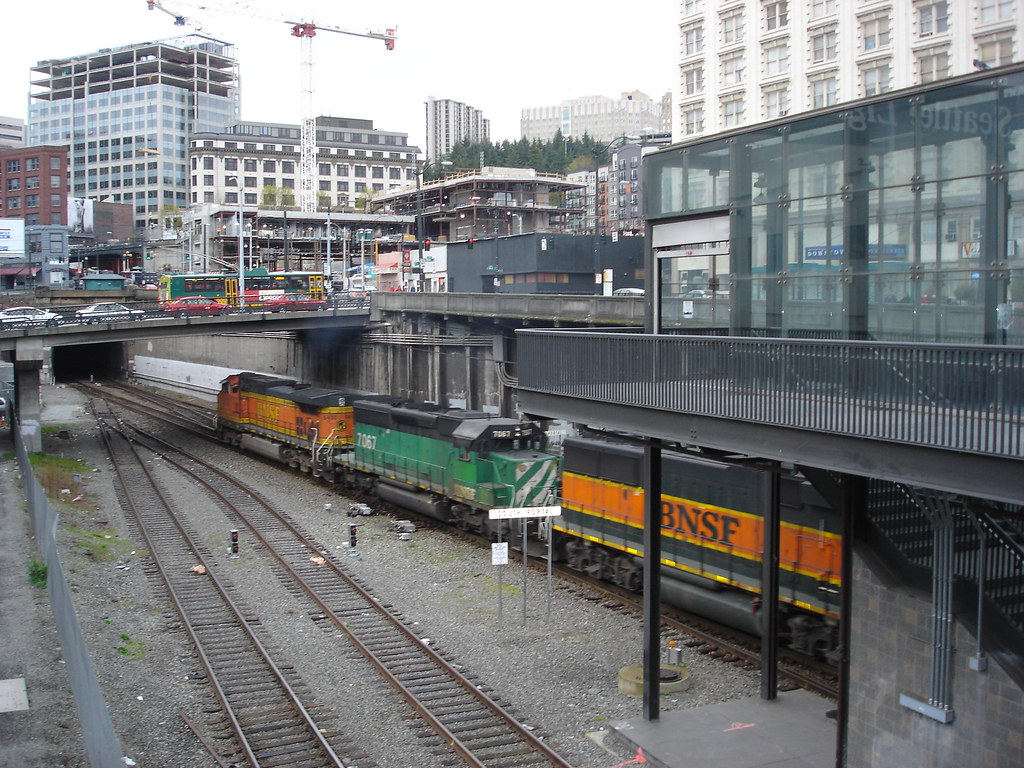 BNSF train near King Street Station, Seattle Wa, March 27,… Flickr
