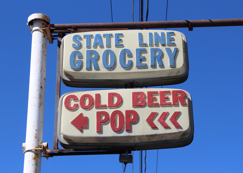 State Line Grocery Vacuform sign for the State Line Grocer… Flickr