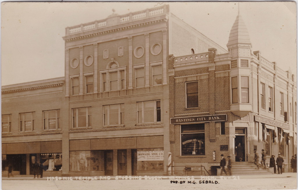 SW Hastings MI RPPC 1909 Downtown Businesses NEW IRONSIDE … Flickr