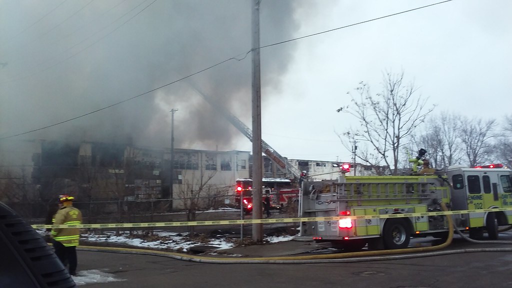 Fire in Dayton ohio railfan mike Flickr