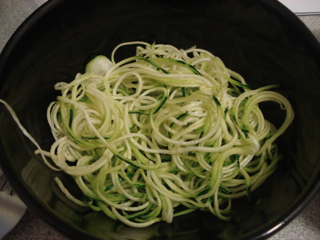 Raw Zucchini noodles valeriedoucette Flickr