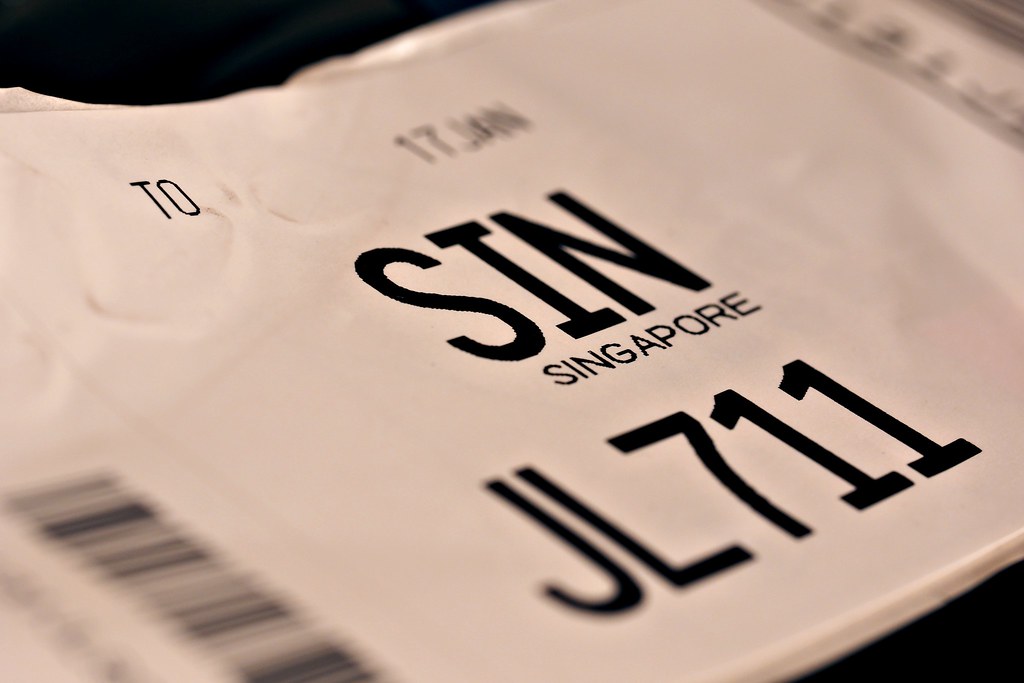 (HMM) Japan Airline 711 Baggage Tag to Singapore a photo on Flickriver