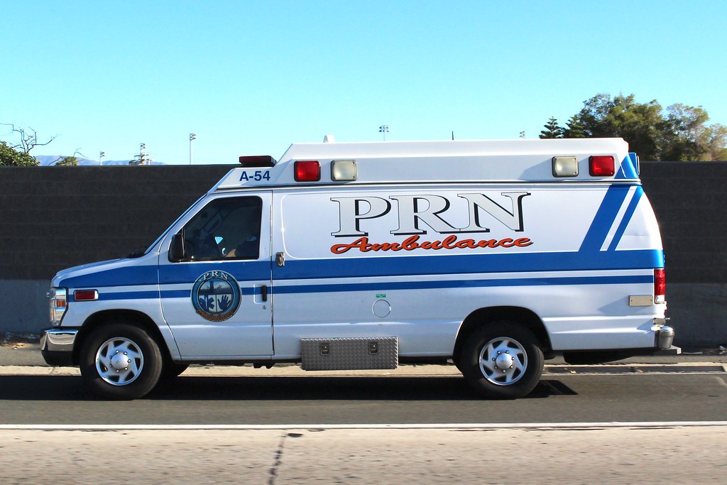 PRN Ambulance Ford ambulance in Los Angeles, California. So Cal