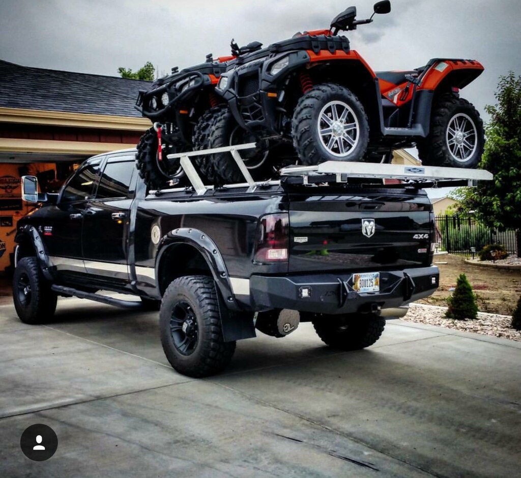 An ATV Carrier Loaded On A Dodge Ram A DiamondBack ATV pac… Flickr