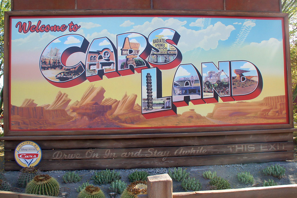 Cars Land sign in DCA SONY DSC02359 Landis Flickr