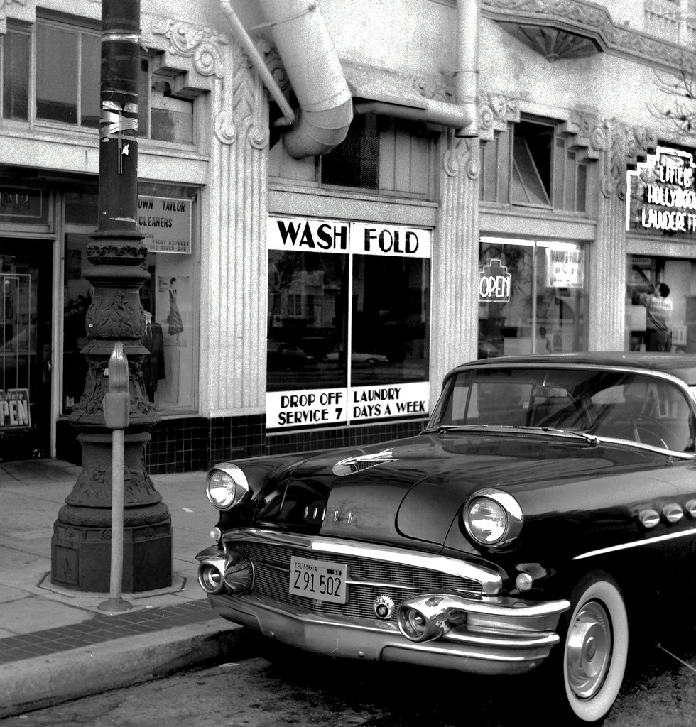 Market Street, San Francisco 1991 Louis Biro's Buick in fr… Flickr