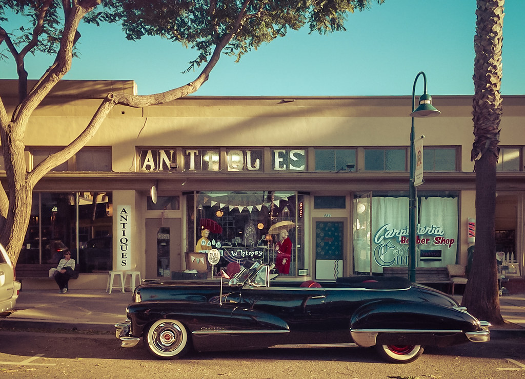 caddy and antiques Window shopping, Carpinteria, CA Karol Franks