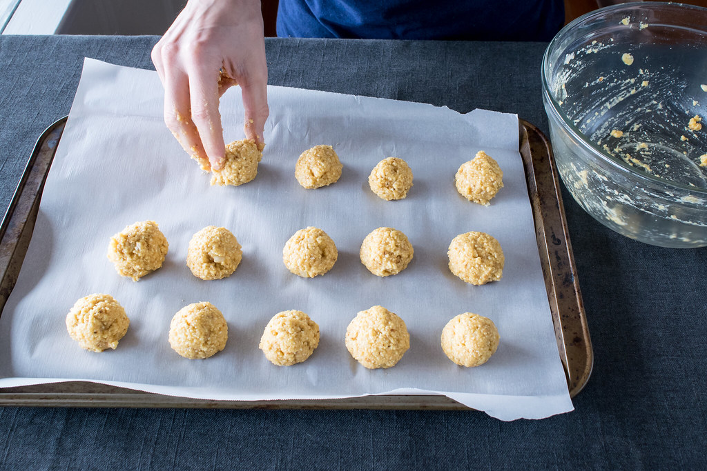 forming the dough into oneinch matzo balls vegetarian mat… Flickr
