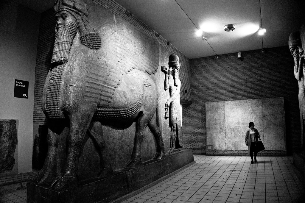 lamassu Humanheaded winged bull statues. British Museum, … Flickr