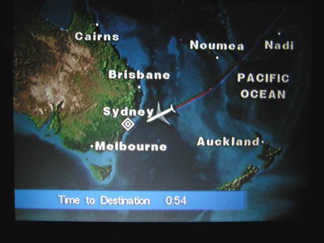almost there... Qantas onboard flight tracker Patrick Houlihan Flickr