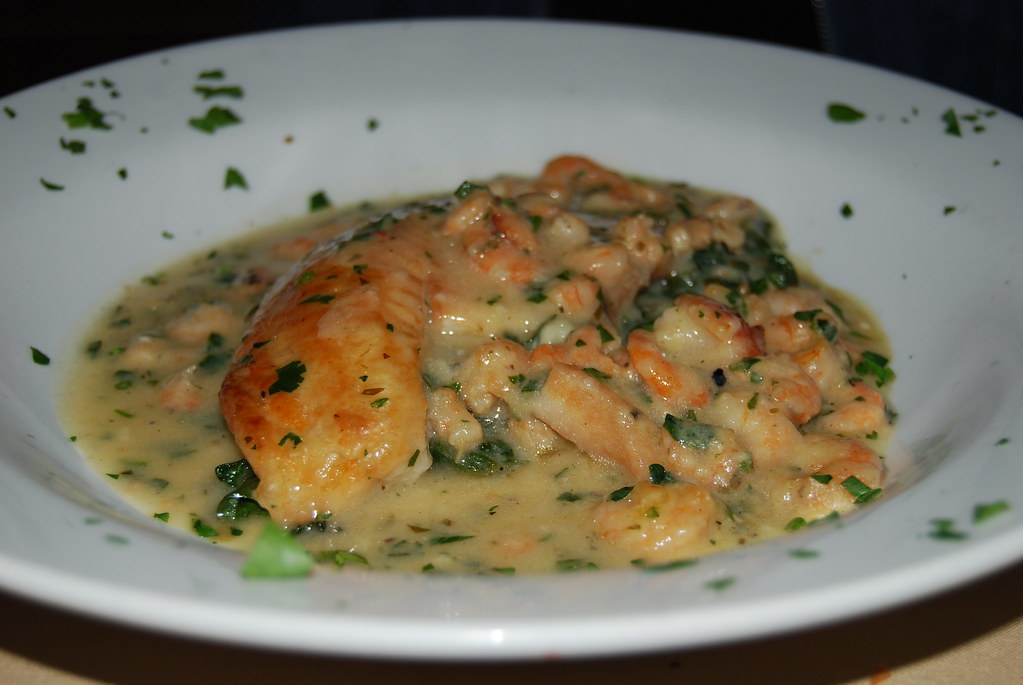Tilapia and Shrimp in White Wine Sauce David Snyder Flickr