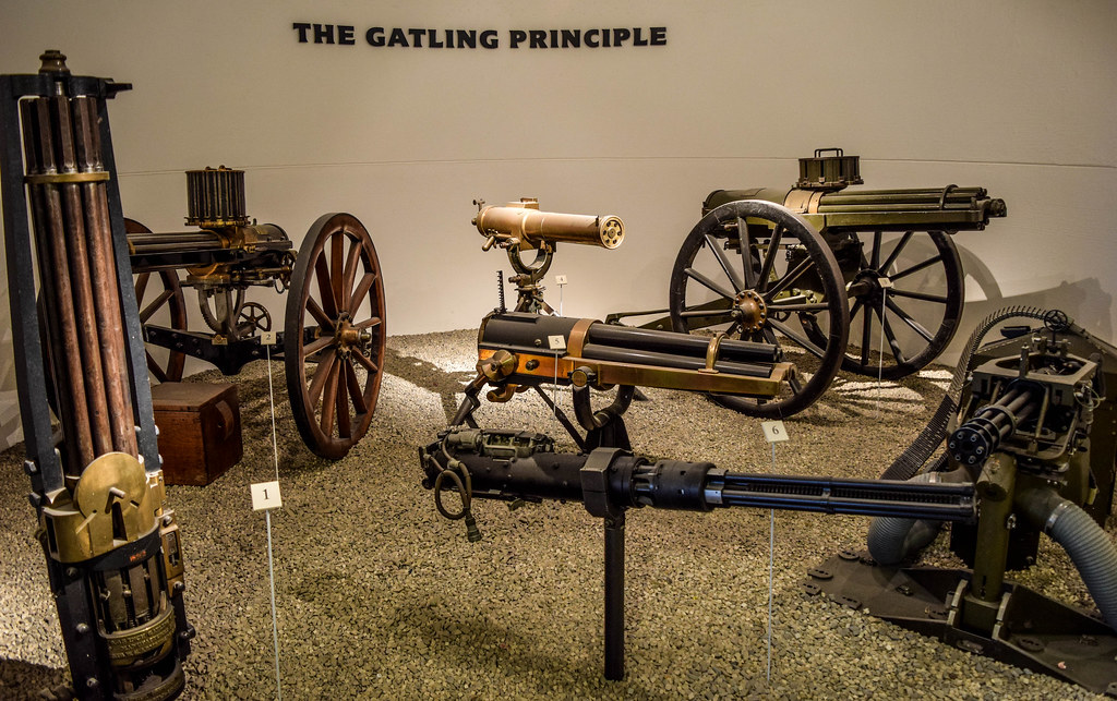 Gatling guns display, Royal Armouries, Leeds Rapid fire we… Flickr