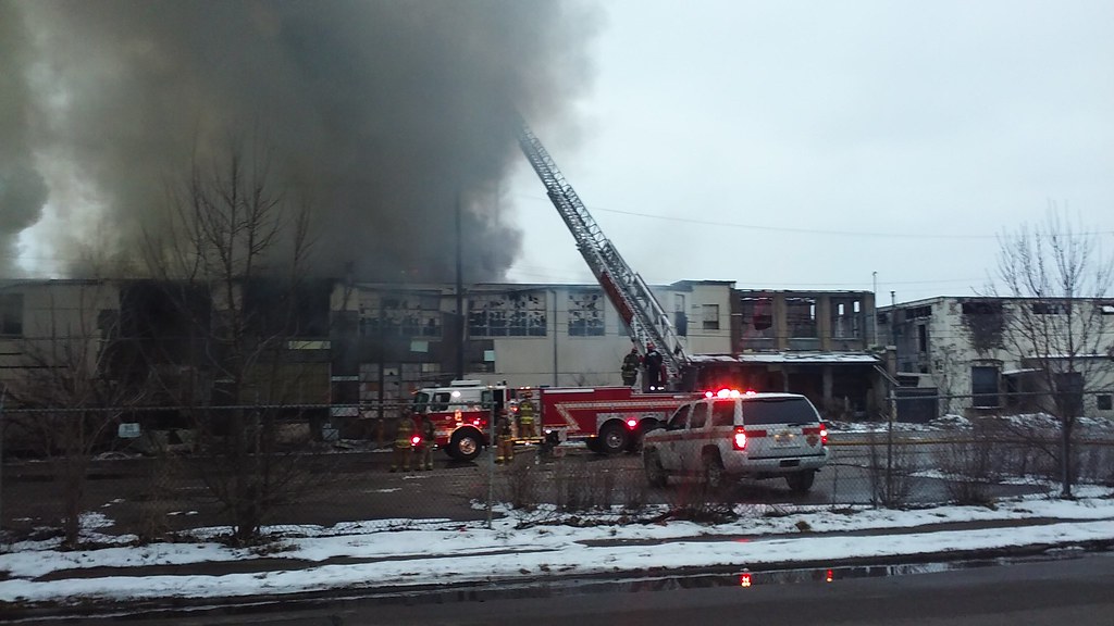 Fire in Dayton ohio railfan mike Flickr