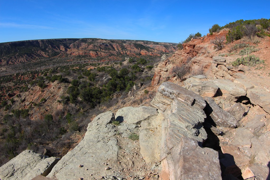 Climbing out of Palo Duro Canyon TX Rock Garden Trail Roy Luck Flickr