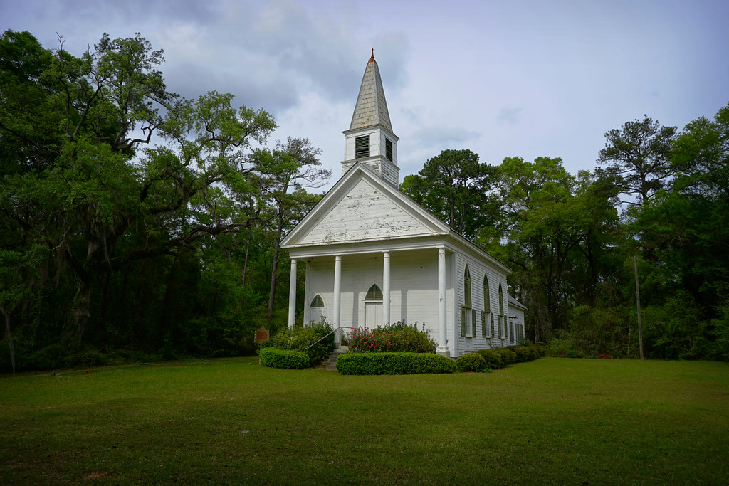 Brooks County, GA Baptist Church. This building was built… Flickr