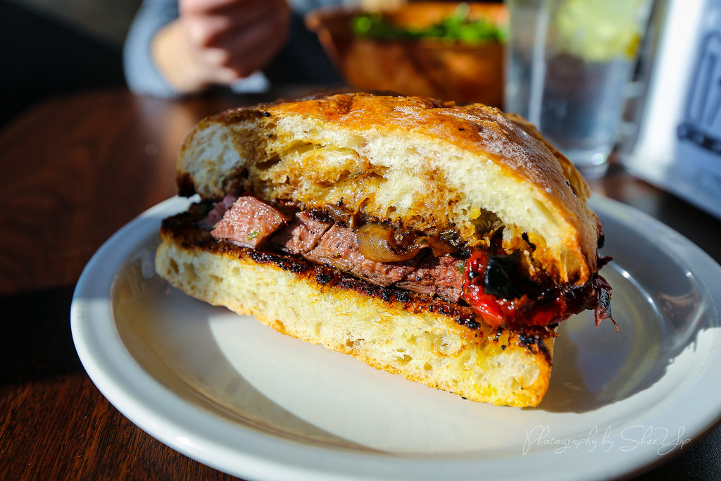 Wood Fired Flank Steak, Chimmi, Carmaelized Onion, and Pep… Flickr