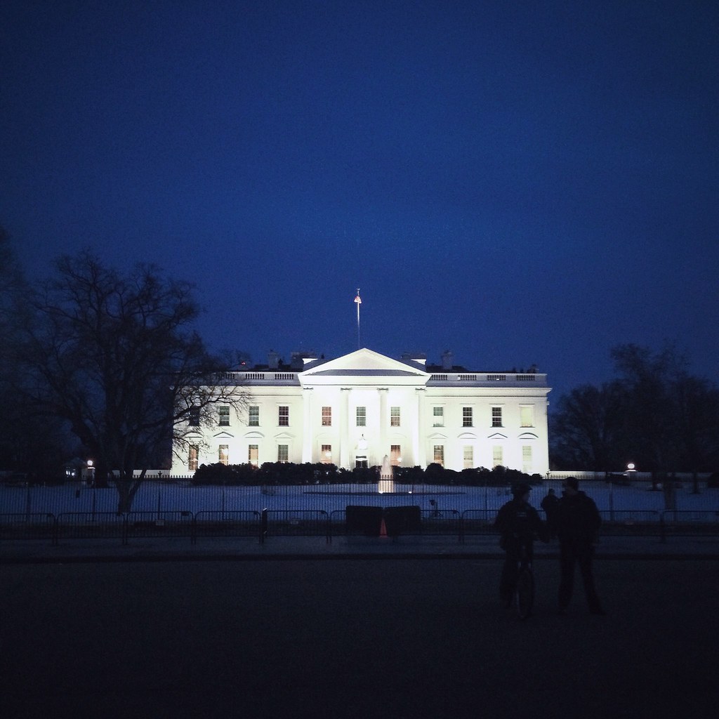 North Lawn Took a walk by the White House tonight after wo… Flickr