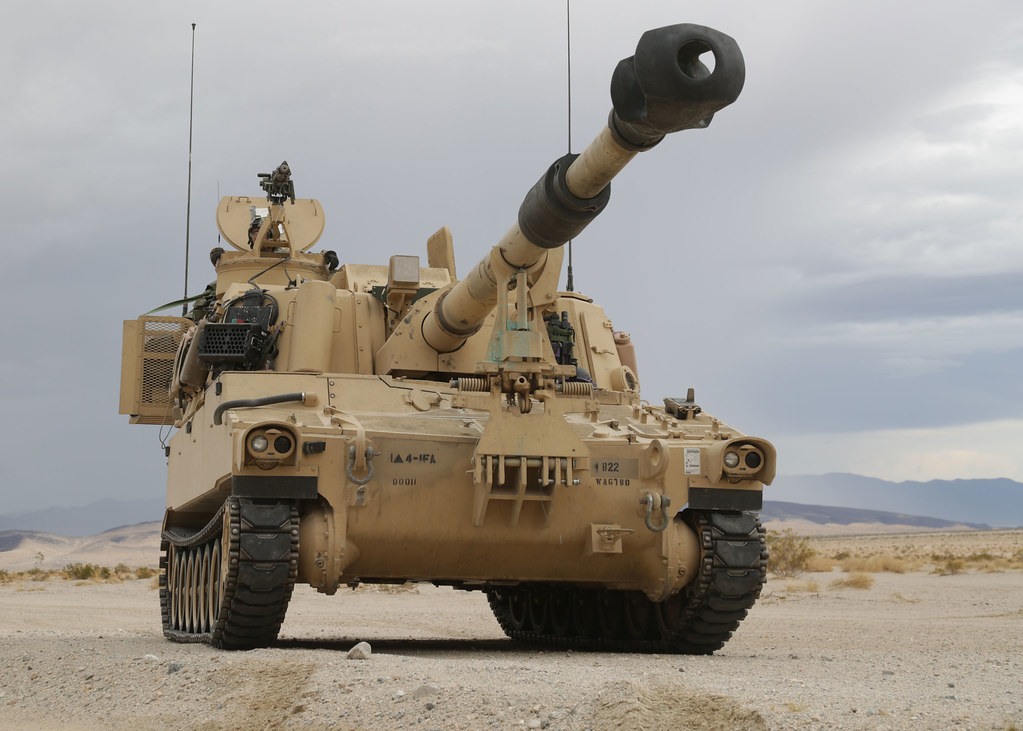 A U.S. Army M109A6 Paladin Howitzer, assigned to 3rd Brig… Flickr