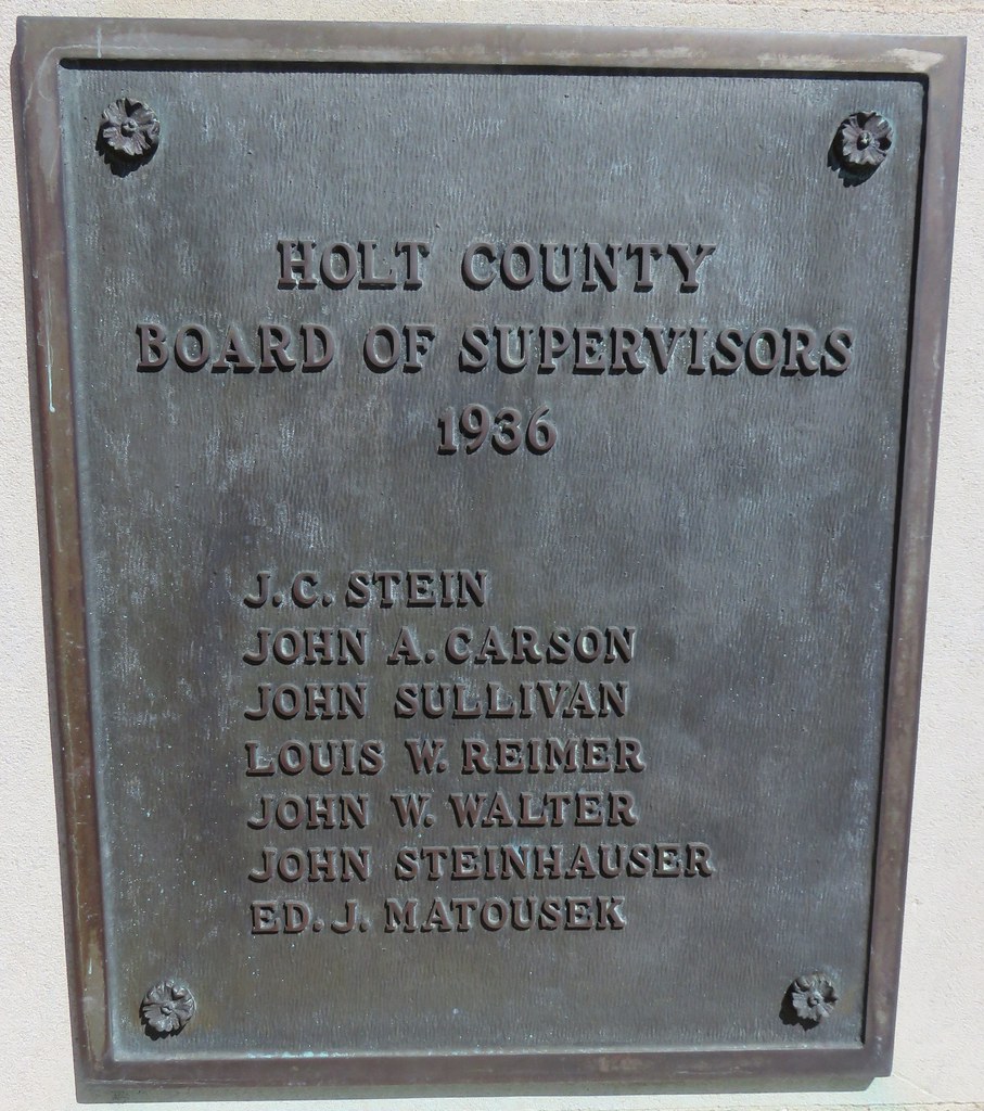 Holt County Courthouse Plaque (O'Neill, Nebraska) John W. … Flickr