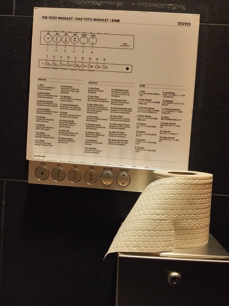 Japanese toilet and toilet roll Christian Heilmann Flickr