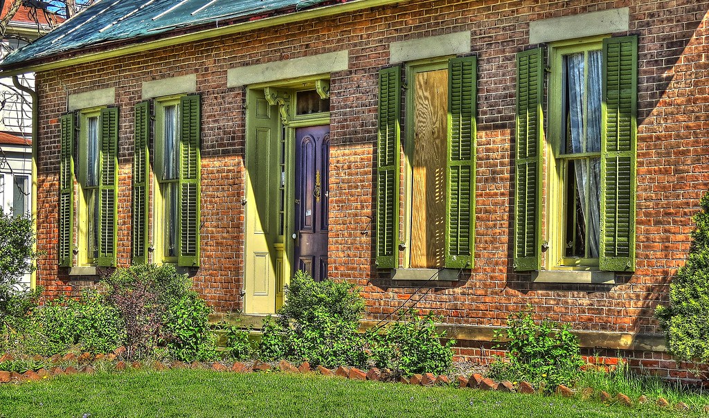 Waverly Ohio Brick House with Green Shutters Don O'Brien Flickr