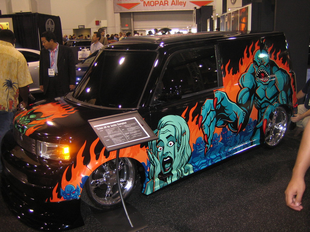 Las Vegas Car Show Nice paint job! Avoid shopping carts!… Flickr