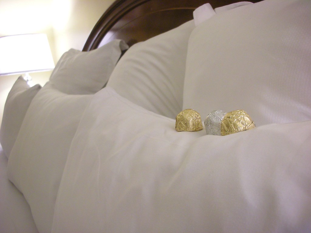 Chocolates on Our Pillow in our room at the Atlanta Marqui… Flickr