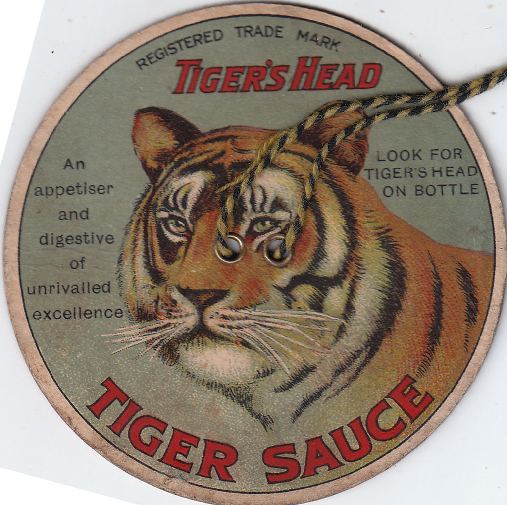 chromo fletchers tiger sauce curcular novelty card Flickr