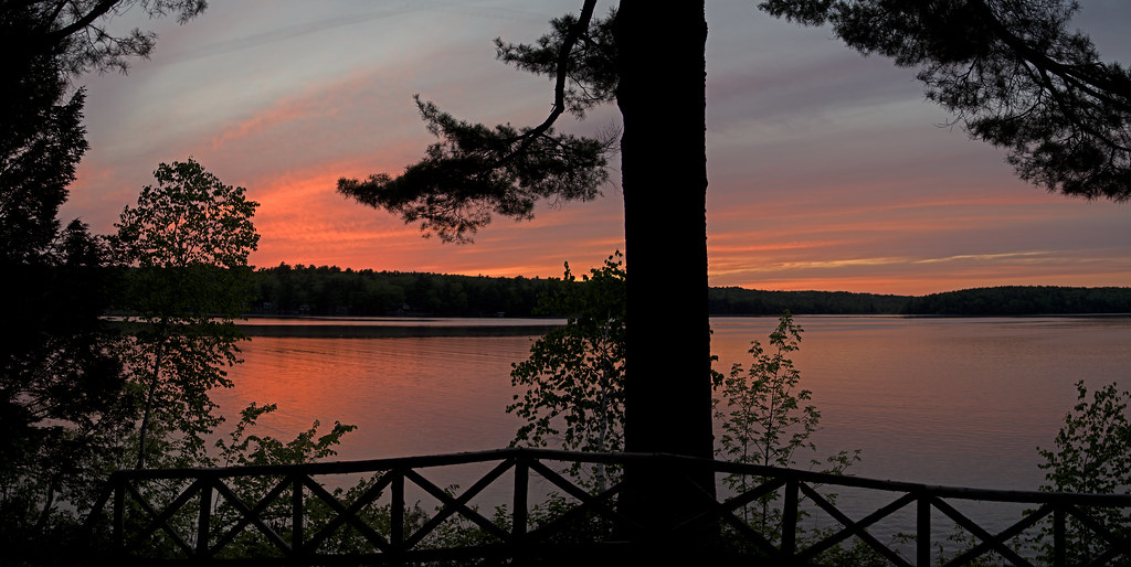 South China Lake Sunset The "new" view from the porch afte… Flickr