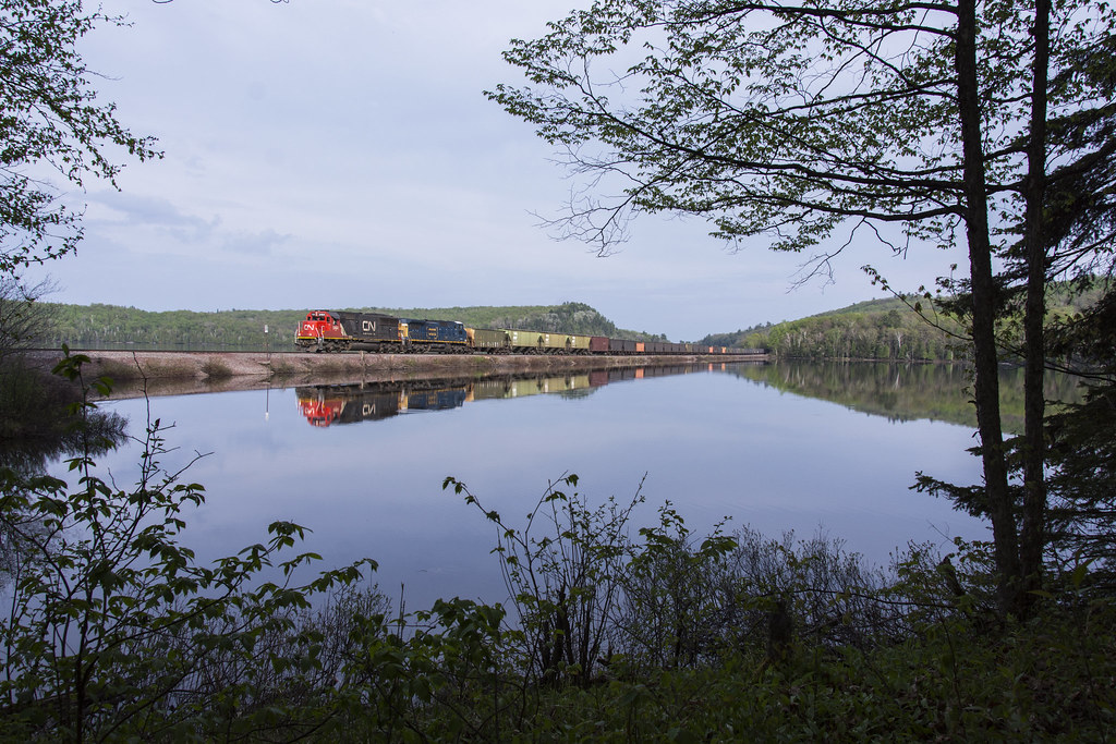 Still Evening at Goose Lake The northbound U745 makes its … Flickr