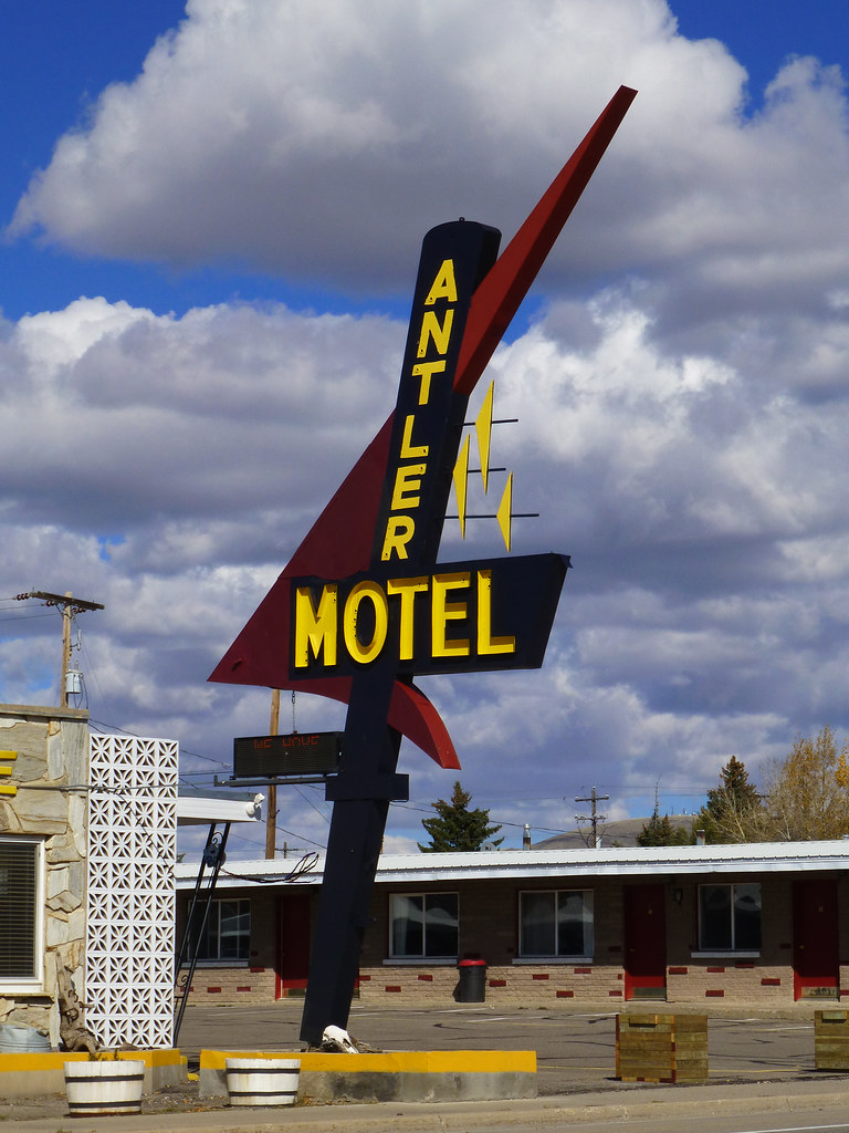 Kemmerer, WY Antler Motel sign ArchiTexty Flickr