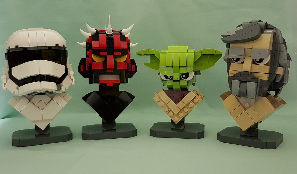 LEGO Star Wars Busts LEGO Star Wars Busts Designed by Sean… Flickr