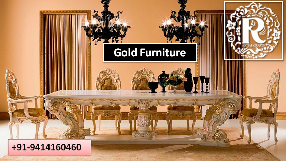Modern Gold Furniture Dining Table ameshwaram Arts & Craft… Flickr