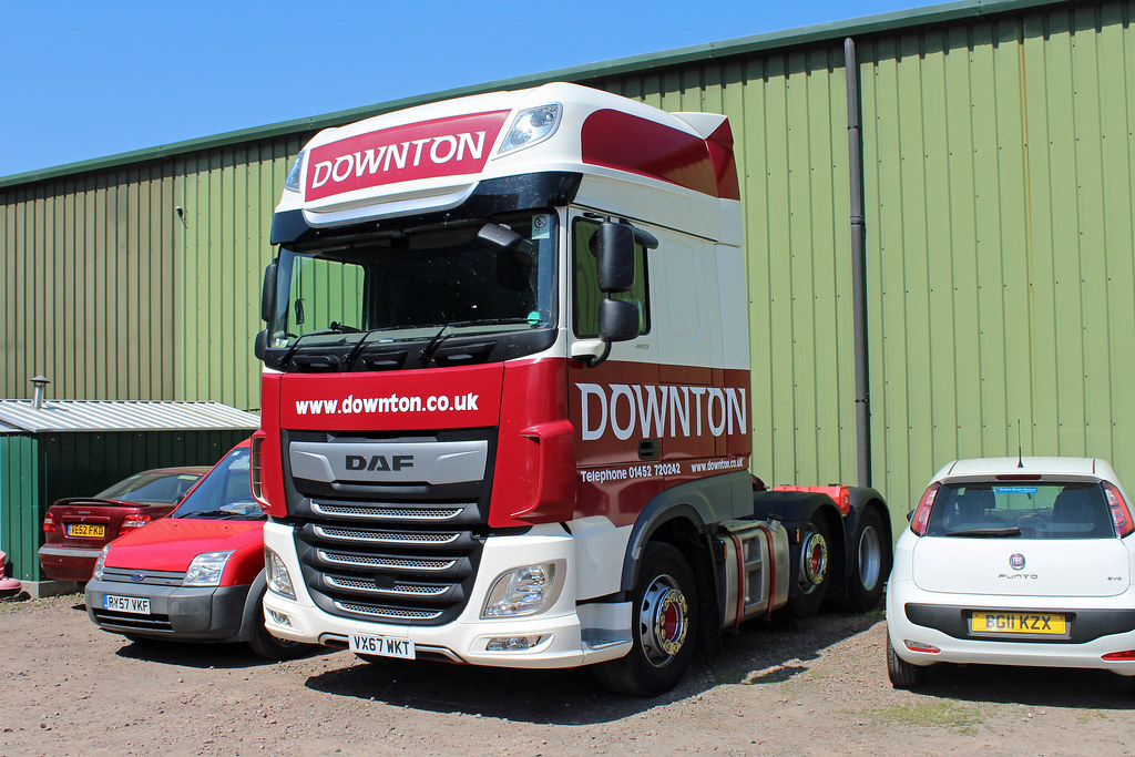 Downton, Moreton Valence VX67 WKT, DAF XF at the depot Flickr