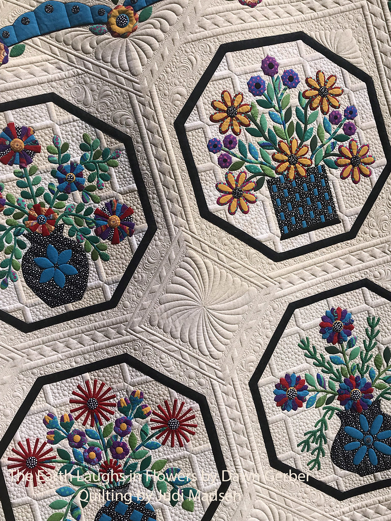 EF7 The Earth Laughs in Flowers by Dawn Gerber, Quilting b… Flickr