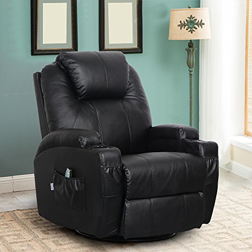 Esright Massage Recliner Chair Heated PU Leather Ergonomic… Flickr