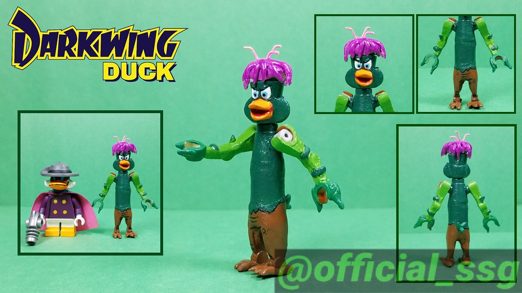 Custom Lego Darkwing Duck Bushroot All handpainted and s… Flickr
