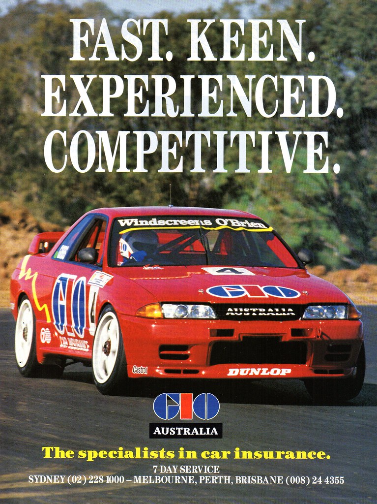 1992 GIO Australia Car Insurance Nissan GTR R32 Fred Gibb… Flickr
