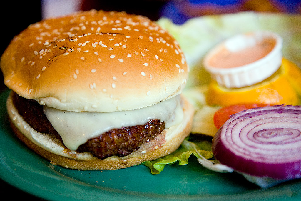 Blackened Burger at Barney's Gourmet Hamburgers Blackened … Flickr