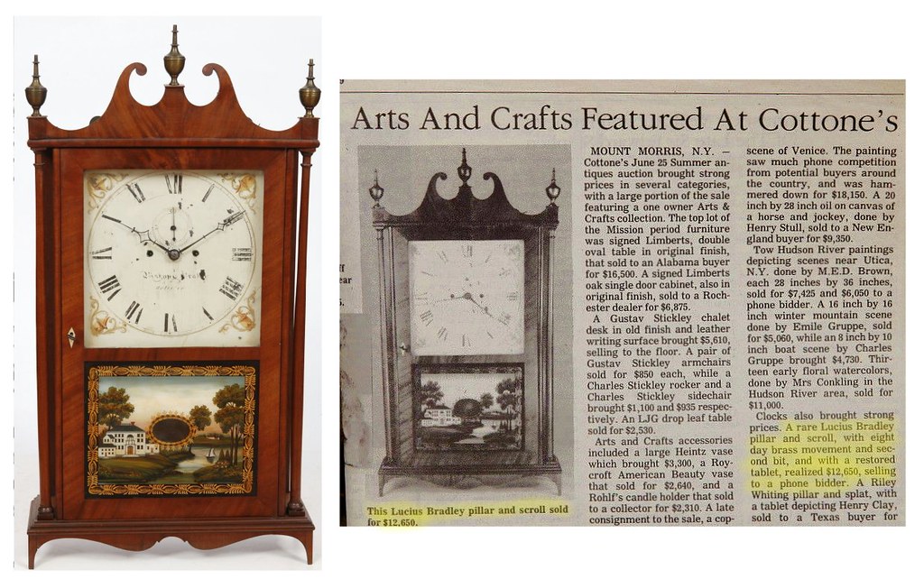 Watertown CT Lucius B. Bradley Clock 1820s Here’s an old c… Flickr