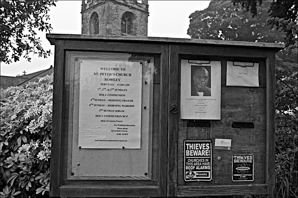 St. Peter's Church Rowley Monochrome Rowley Estate grounds… Flickr