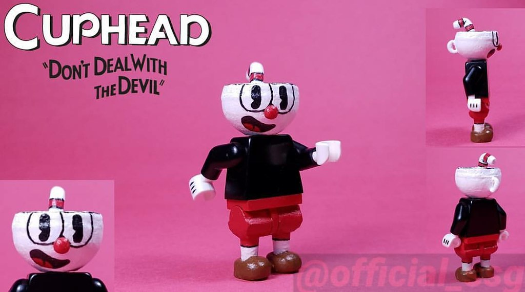 Custom Lego Cuphead Figures Cuphead, Mugman, King Dice, a… Flickr