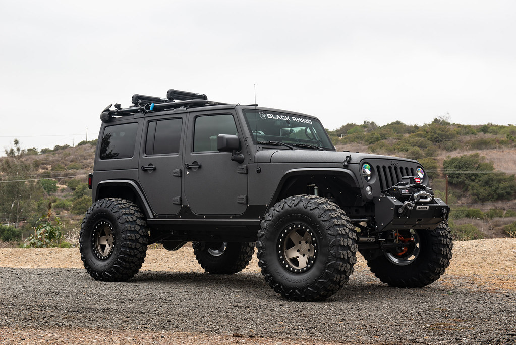 Jeep Wrangler on Black Rhino Crawler beadlock bronze wheels 1 a