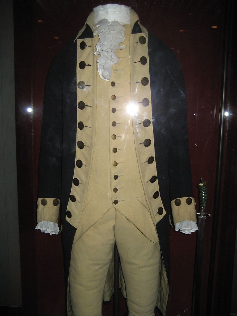 Washington's suit and sword Dan Schlattman Flickr