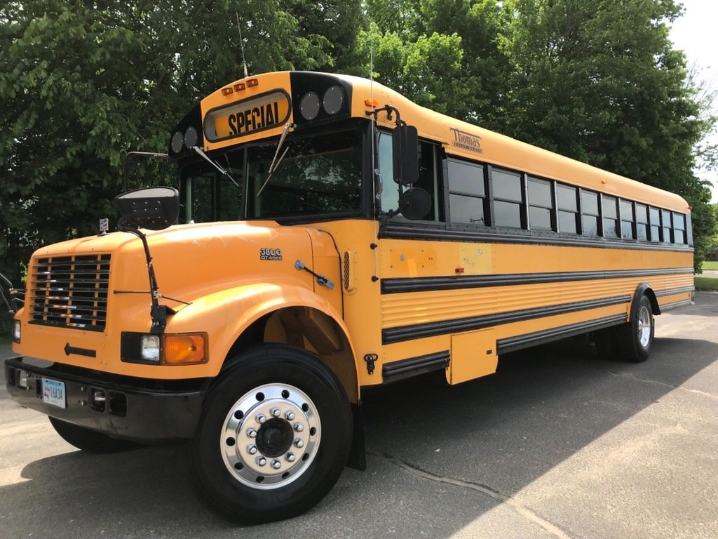 1997 Thomas International 3800 School Bus DT466 Truck driver Jake or