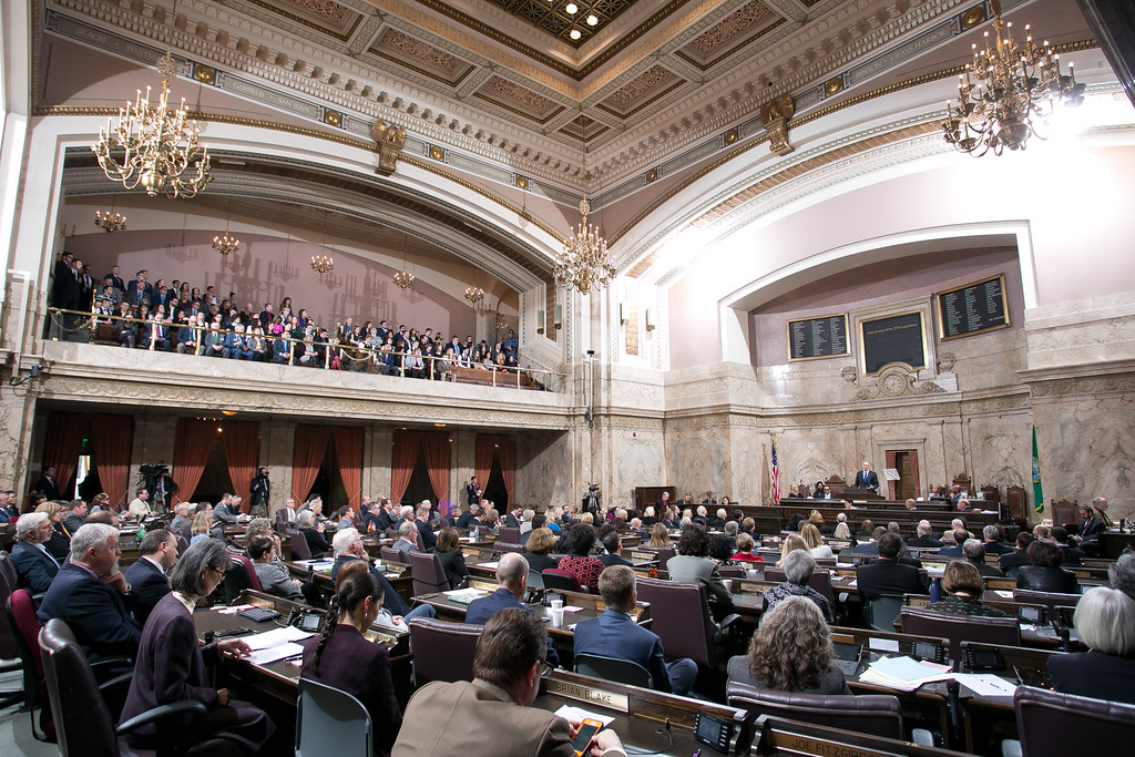 The Washington State Legislature convenes to hear Gov. Ja… Flickr