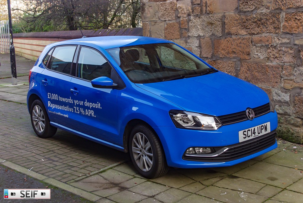 Volkswagen polo mk 6 Glasgow Scotland 2014 Courtesy Car seif eddine