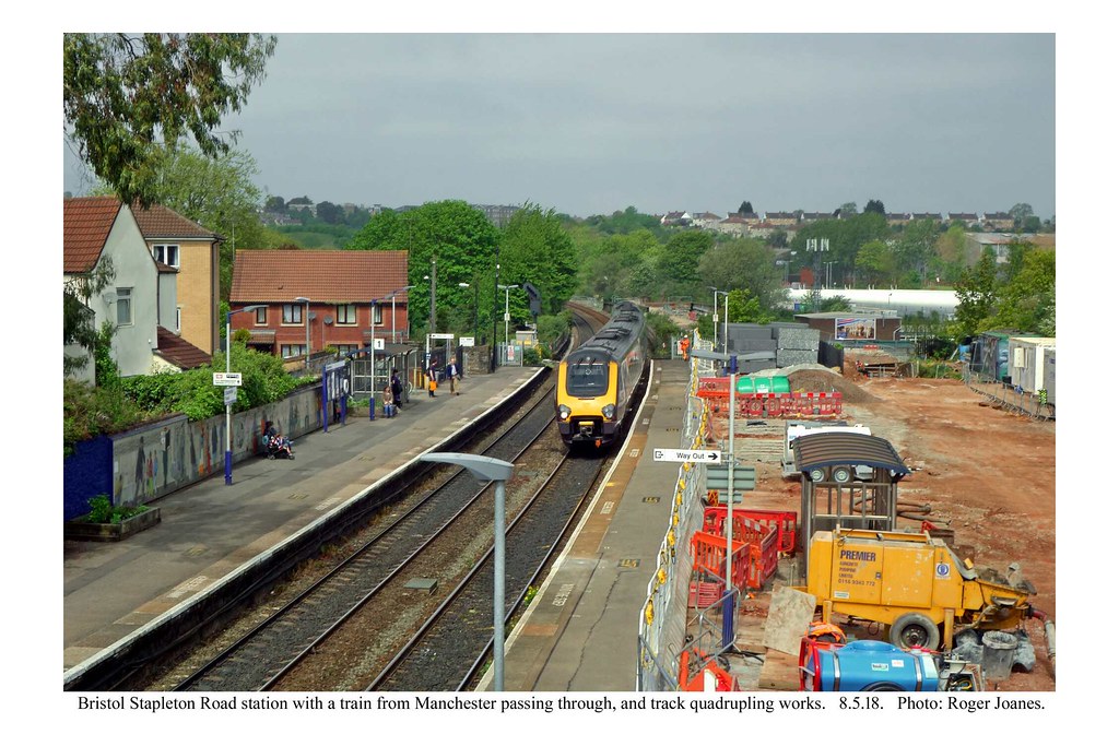 Bristol Stapleton Road. Manchester to Bristol train passin… Flickr
