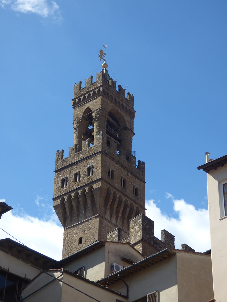 Torre di Arnolfo of the Palazzo Vecchio seen from Via dei Castellani